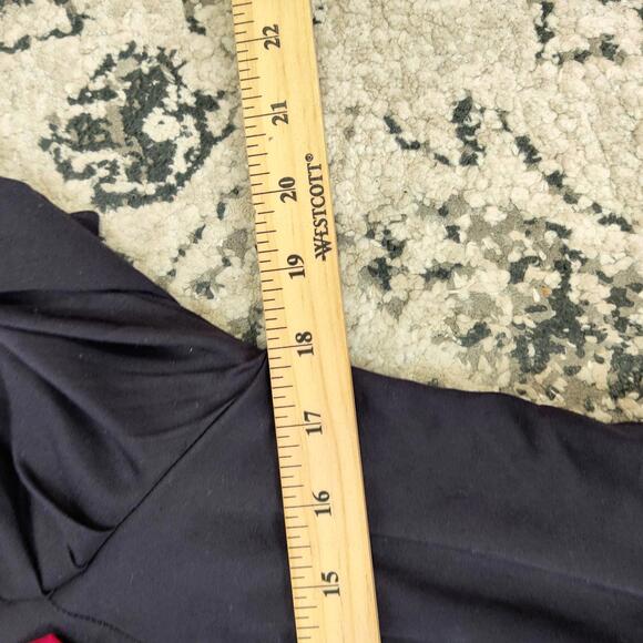 Navy Cropped Majorette Bolero Jacket Red Ric Rac Trim Buttons Bow - Picture 4 of 5